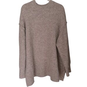 TOPSHOP Oatmeal Oversized Knit Sweater | Size L US 12